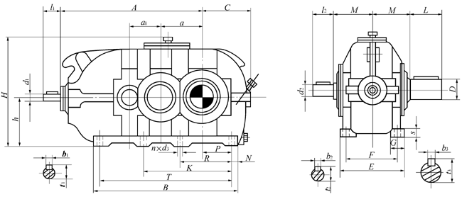 DBY、DBYK硬齒面減速機(jī)熱功率